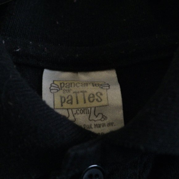 Black Long Sleeve - Button Collar Pull-Over - Picture 3 of 3